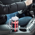 thumbnail image 4 of Yayeee 40oz Stainless Steel Tumbler with Straw and Handle Double-Wall Insulated Travel Water Bottle, Red Teal Stripes, 4 of 8