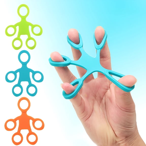 BESTSKY Finger Stretcher Hand Resistance Bands - Silicone Finger Extensor Exerciser and Grip Strengthener for Rehabilitation, Physical Therapy, Sports Training, Hand Strengthening and Finger Exercise