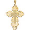 thumbnail image 4 of 14K Yellow Gold Polished Fancy Cross Pendant (51.2 X 30.5) Made In United States k6174, 4 of 6