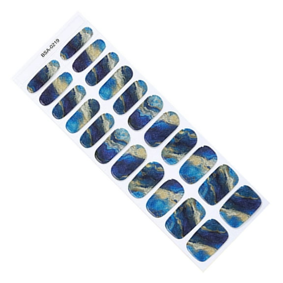 22Pcs Gel Nails Strips Gel Nails Stickers Effortless Application Without UV Light Needed Great for Busy Women and Girls