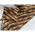 thumbnail image 2 of Abstract Bed Runner Set, Surreal Style Pattern of Wavy Striped with Animal Skin Inspirations, Decorative Bedding Scarf & 2 Pillow Shams for Hotels Homes, King, Pastel Brown Seal Brown, by Ambesonne, 2 of 3