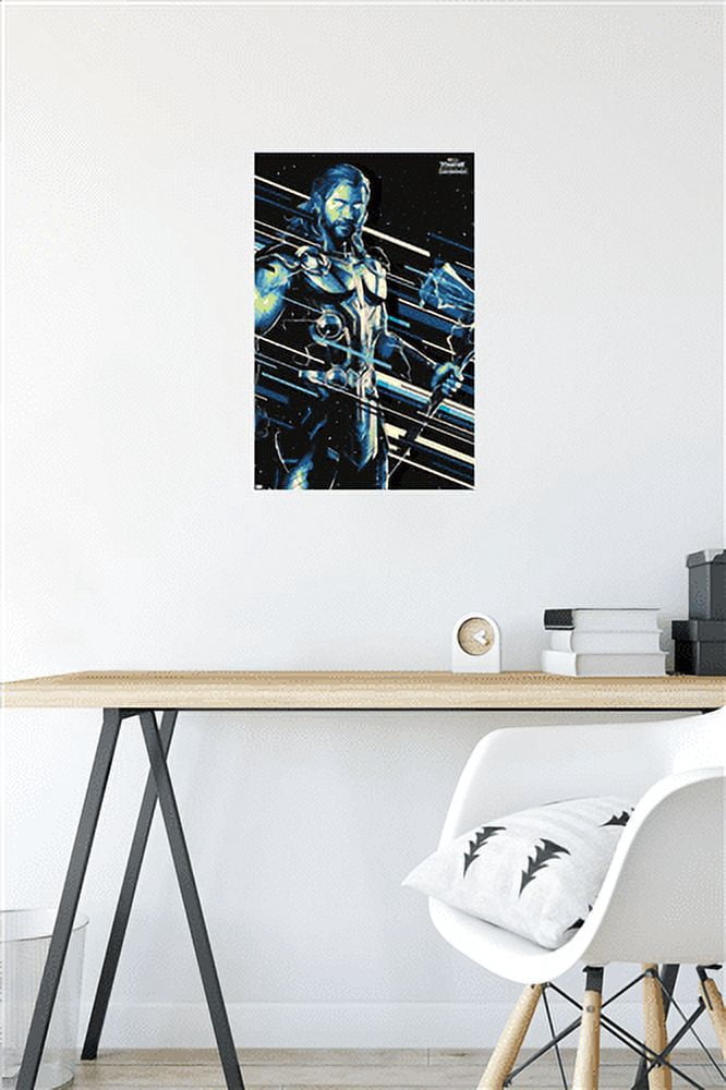 Marvel Thor: Love and Thunder - Thor Wall Poster, 14.725" x 22.375"