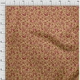 thumbnail image 3 of oneOone Cotton Poplin Medium Yellow Fabric Floral & Texture Craft Projects Decor Fabric Printed By The Yard 42 Inch Wide, 3 of 4