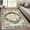 Green, variant on Machine Washable Area Rug 5' x 7', Non Slip Backing Low Pile Rugs Boho Vintage Foldable Stain Resistant Indoor Carpet for Bedroom Living Room Playroom, Blue