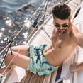 thumbnail image 2 of luoweisi Men's Beach Shorts Quick Dry Swim Trunks with Mesh Lining Whale 2XL, 2 of 5