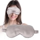 thumbnail image 4 of Mascarilla de seda lavable para dormir, parche para ojos, alivio de la fatiga ocular, cuidado de los ojos, gris, 19mm, 4 of 8