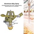 thumbnail image 2 of Garden Sprinkler 1/2'', Zinc Alloy 360° External Thread, Adjustable Rocker Arm Irrigation Nozzle, Water Jet Sprinkler Head for Lawn Irrigation System, 2 of 5
