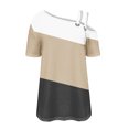 thumbnail image 2 of Scyoekwg Casual Womens Tops Short Sleeve Lightweight Trendy Going Out Tops Womens Summer Fashion Loose Ladies Blouses Dressy Casual, 2 of 4