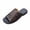 Brown, variant on Women's Perforated Open Toe Flat Mule Slides Breathable Casual Walking Sandals for Urban Daily Commute Brown 7