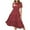 Burgundy, variant on IROINNID Wedding Guest Dresses for Women Semi Formal Evening Night Casual Homecoming Dress Summer Printing Polka Short Sleeve Puff Sleeve Dress Trendy A-Line Dress,Burgundy