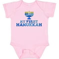 thumbnail image 3 of Inktastic My First Hanukkah with Menorah Boys or Girls Baby Bodysuit, 3 of 5