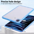 thumbnail image 4 of Decase Transparent Tablet Case for iPad 6th/5th Generation Cases 9.7 inch 2018/2017,Slim, Shockproof & Lightweight Protective Cover,Scratch-Resistant,Hybrid PC+TPU Clear Rugged Tablet Cover,Blue, 4 of 7