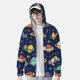 thumbnail image 2 of Balery Planets and Stars Sudadera ligera de manga larga con capucha y protección solar UPF 50+ para hombre y mujer, ideal para pesca y running-Medium, 2 of 7