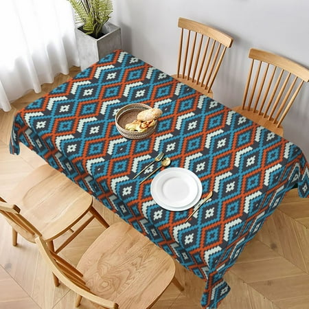 

Tablecloth Vintage Pattern Background Table Cloth For Rectangle Tables Waterproof Resistant Picnic Table Covers For Kitchen Dining/Party(60x90in)