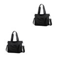 thumbnail image 4 of Wweixi 1/2/3 Sac Fourre-Tout Durable pour Femmes - Imperméable et Résistant à l'Usure, Multiples Poches, Noir, 2 Pcs, 4 of 6