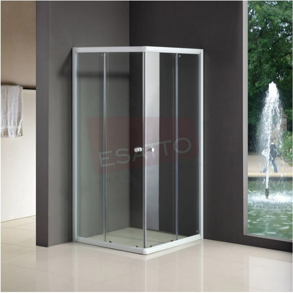 Cancel para baño Esatto® CA-011B 100 X 100 X 185 Cristal Templado