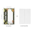 thumbnail image 4 of Koyal Wholesale Kids Fill in the Blank Thank You Cards 20 Cards Including Envelopes Camo Dinosaurs, For Party Guests, 4 of 5