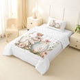 thumbnail image 2 of Erosebridal Girls Cute Bunny Twin Comforter Sets,Easter Eggs Bunny Pink Flower Floral Bedding Set For Kids Reversible 2 Pieces, 2 of 7