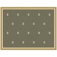 thumbnail image 4 of Kate and Laurel Framed Fabric Pinboard 26 x 20, Green Botanical Block Print Printed Linen Classic Bulletin Board for Use as a Vision Board or Wall Organization, Florence Gold Frame, 4 of 8