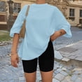 thumbnail image 2 of SUNBS Plus Size Tops for Women Workout T Shirts Short Sleeve Spring Tee Summer Clothes,Sizes S-3XL, 2 of 8