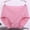 Pink, variant on Women'S Period Underwear Solid Lace Plus Size High Waist Leak Proof Cotton Crotch Comfortable Breathable Shorts Underwear PantiesHot PinkXXXXXL