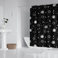 thumbnail image 2 of Premium Gothic Shower Curtain 72x72 Inches - Mystical Lunar Constellation Design, Waterproof & Quick-Dry, 2 of 4