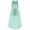 thumbnail image 2 of TiaoBug Kids Girls Junior Bridesmaid Dress Long Overlay Skirt Jumpsuit Mint Green 12, 2 of 8