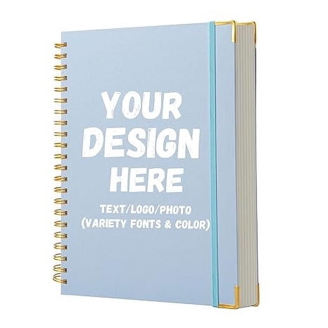 Fiudx Cuaderno de Espiral, Opciones de Cubierta Personalizadas, Encuadernación En Espiral Duradera, Papel de Alta Calidad, Ideal para Tomar Notas, Llevar Un Diario y Dibujar, Ideal para Estudiantes,