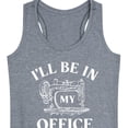 thumbnail image 3 of Instant Message - I'll Be In My Office; Sewing - Women's Racerback Tank Top, 3 of 6