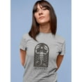 thumbnail image 2 of Outline Zodiac Sign Scorpio T-Shirt Women -Image by Shutterstock, Female 5X-Large, 2 of 4