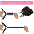 thumbnail image 6 of Bed Sheet Holders Straps Fasteners - 4 Pcs 3 Ways Sheet Fasteners Fitted Sheet Corner Grippers Holder Elastic Adjustable Sheet Clip Hooks Suspenders Straps(Black Triangle), 6 of 7
