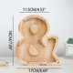 thumbnail image 3 of Modelo de madera personalizado del alfabeto del banco de dinero Fiudx, 3 of 7
