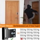 thumbnail image 3 of Cerradura de Seguridad para el Hogar, Cerradura de Refuerzo para Puerta Delantera, para Niños, Resistente A 362 Kg, Paquete de 2, Color Negro., 3 of 5