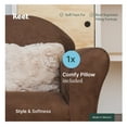 thumbnail image 6 of Plush Keet Children's Chair Brown, with accent pillow, 6 of 6