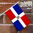thumbnail image 2 of Anley Dominican Mini Flag 12 Pack - Hand Held Small Miniature Dominican Flags on Stick - 5x8 Inch with Solid Pole & Spear Top, 2 of 6