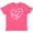 Vintage Hot Pink, variant on Inktastic I Love My Nana and Papa in White Chalk Heart Youth T-Shirt