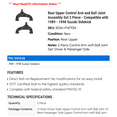 thumbnail image 2 of Rear Upper Control Arm and Ball Joint Assembly Set 2 Piece - Compatible with 1989 - 1998 Suzuki Sidekick 1990 1991 1992 1993 1994 1995 1996 1997, 2 of 2