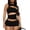 Black, variant on Two Piece Micro Mini Hollow Outfits for Women Going Out Sleeveless Summer Matching Sets Cut Out Crop Top Bodycon Shorts for Night Out Streetwear