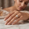 thumbnail image 4 of Rosec Jewels IGI Certified Lab Grown Diamond Engagement Ring with Halo - 1 Carat - E-VS1 Quality - Jewelry for Special Person, 14K Yellow Gold, US 9.00, 4 of 8
