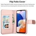 thumbnail image 4 of Case for Samsung Galaxy A15 A14 A03S A12 A13 A23 A53 A54 5G Wallet Case,Takfox [RFID Blocking] 9 Card Holder Stand [Shockproof TPU Interior Case] PU Leather Magnetic Protective Flip Cover [Rose Gold], 4 of 8
