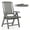 Gray, variant on Costway Foldable Patio Chair with Armrest, Curved Back, Slatted Seat for Backyard Deck White
