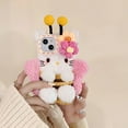 thumbnail image 1 of Plush Hello Kitty Phone Case Cartoon Bee Sanrio Iphone15 14 13 12 11 Pro Max Phone Case Cute 3D Winter Warm Shockproof Drop Case RJ, 1 of 6