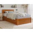 thumbnail image 3 of Wesley Twin XL Platform Bed with Panel Footboard & TXL Trundle in Light Toffee, 3 of 10