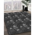 thumbnail image 3 of Ahgly Company Machine Washable Indoor Square Transitional Charcoal Black Area Rugs, 8' Square, 3 of 7