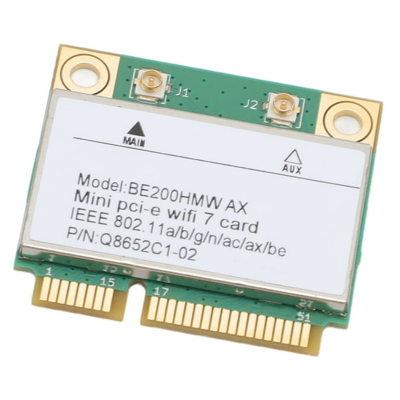 Mini PCI E 7 Card, 8774Mbps 2 Band 2.4G 5G Gigabit Card Mini PCIE Interface Adapter with BT 5.4 BE200HMW for PC