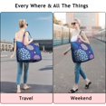 thumbnail image 5 of Colorful Floral Dots Pattern Travel Tote Bags for Women Carry On,Large Weekender Bags for Women Travel,Multi Functional Duffle Bag for Work,Shopping,Sports, 5 of 5