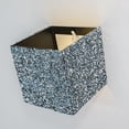 thumbnail image 3 of KAYYELAMP Blue and Silver Glass Diamond Square Dimmable Remote Control Battery Wall Sconce No Wire Required Hook Type Modern Design for Hotel Dining Room Bedsides, 3 of 7