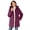 Deep Claret, variant on Plus Size Hands-Free Puffer Coat