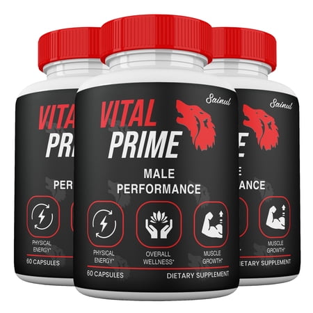 Vital Prime Capsules for Men, Maximum Strength, Vital Prime Male Supplement Pills (3 Pack)