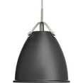 thumbnail image 3 of Progress Lighting Tre 1-Light Mini-Pendant, Steel, Graphite, Parchment-Finish Glass Shade, 3 of 3